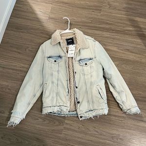 sherpa denim jacket